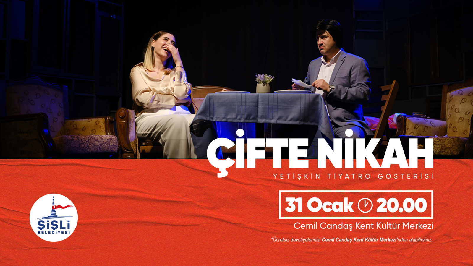 "ÇİFTE NİKAH" TİYATRO OYUNU SEYİRCİYLE BULUŞUYOR