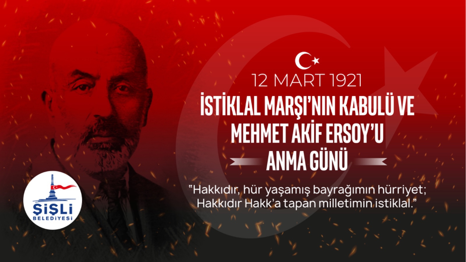 12 MART 1921 İSTİKLAL MARŞI'NIN KABULÜ VE MEHMET AKİF ERSOY'U ANMA GÜNÜ