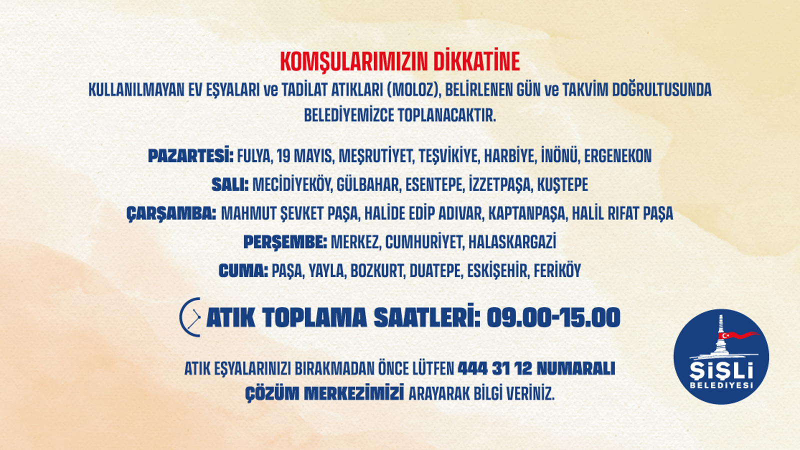 KOMŞULARIMIZIN DİKKATİNE