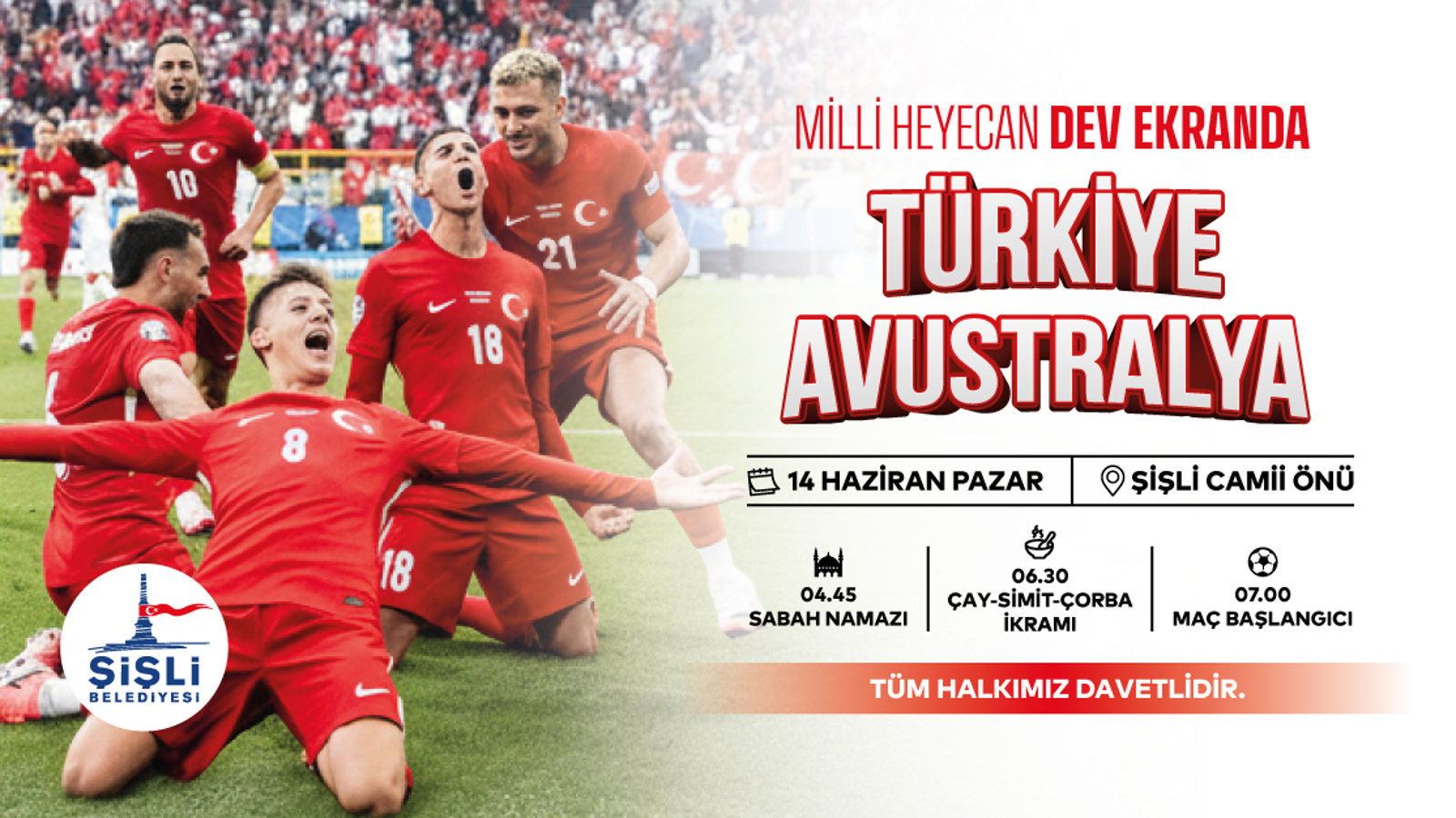MİLLİ HEYECAN DEV EKRANDA