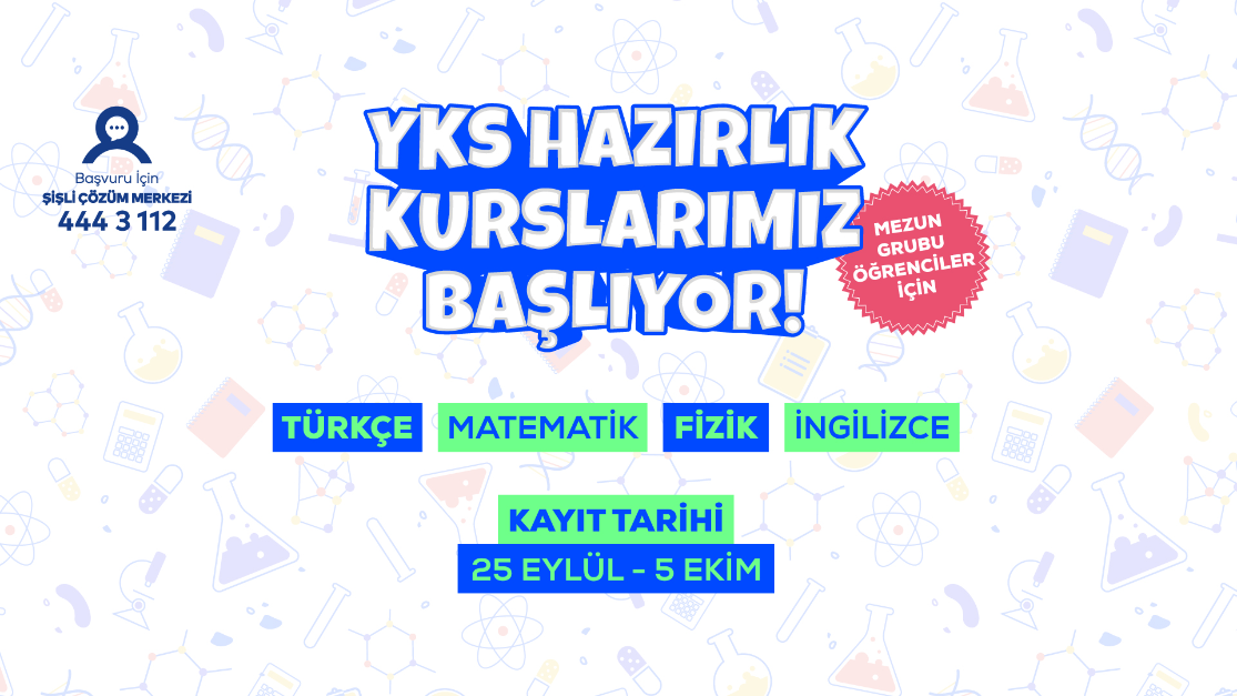 YKS HAZIRLIK KURSLARIMIZ BAŞLIYOR